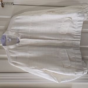 LIZ CLAIBORNE BRAND WOMEN'S PLUS LINED WHITE JACKET SIZE XXL
